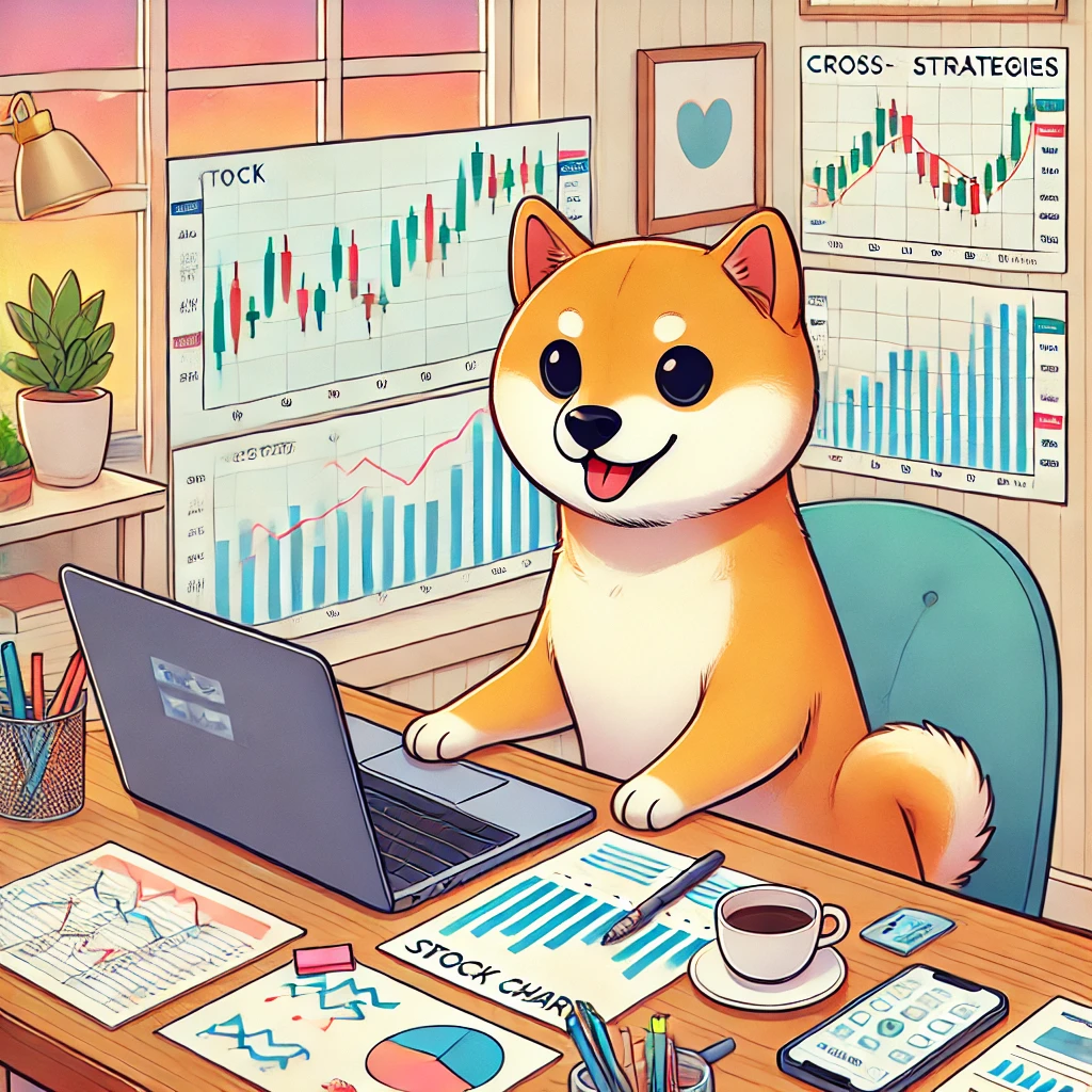 資産運用する犬