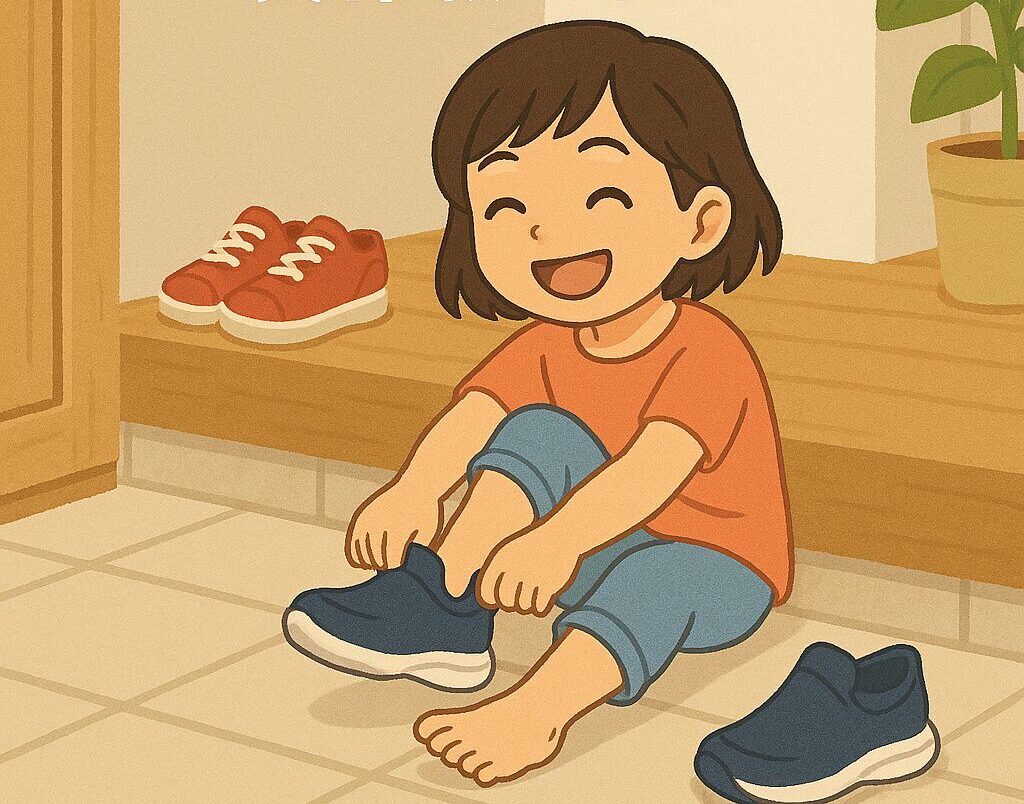子供が楽にはけるスケッチャーズ
