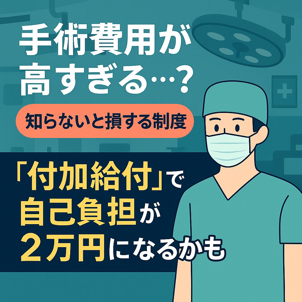 付加給付制度で医療費をもっと安く