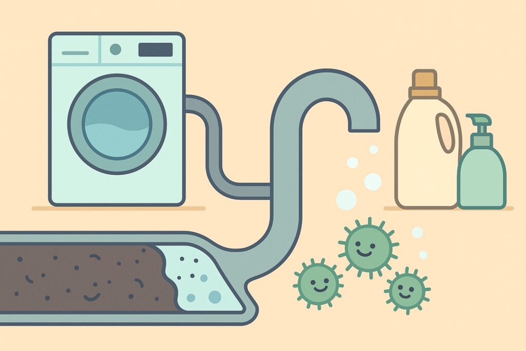 排水管つまりと洗濯洗剤の因果関係