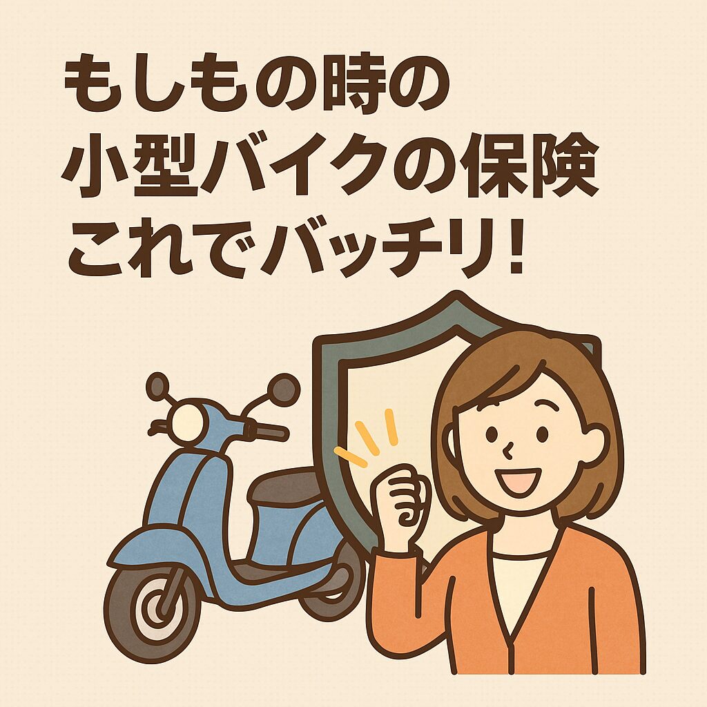 125cc以下のバイクで安心して使える保険の組み合わせ