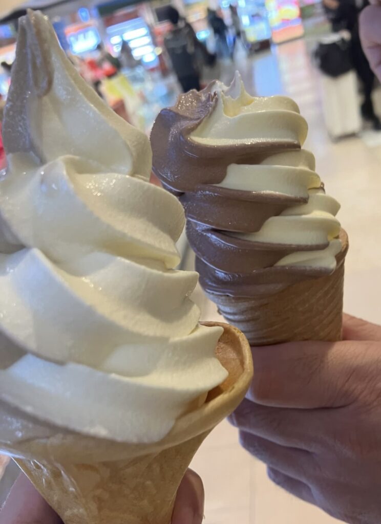 新千歳空港ソフトクリーム
